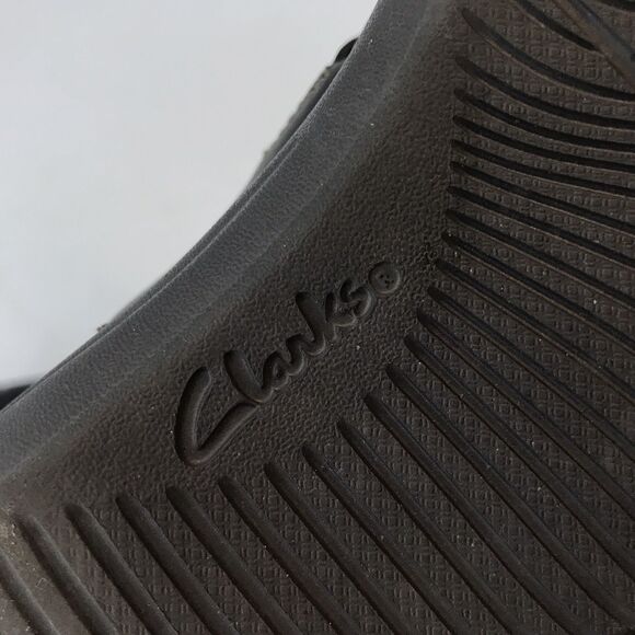 Clarks Collection Laurieann Ella Clogs Women's 9W Black Leather Slip-On Shoes - Picture 11 of 12